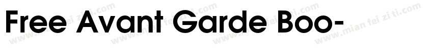 Free Avant Garde Boo字体转换